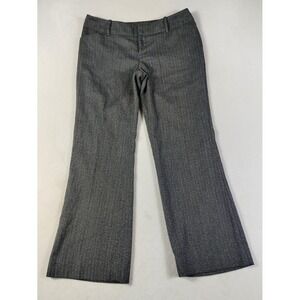 Mossimo Pants Womens 6 Gray Herringbone Tweed Straight Leg Stretch Dress Work